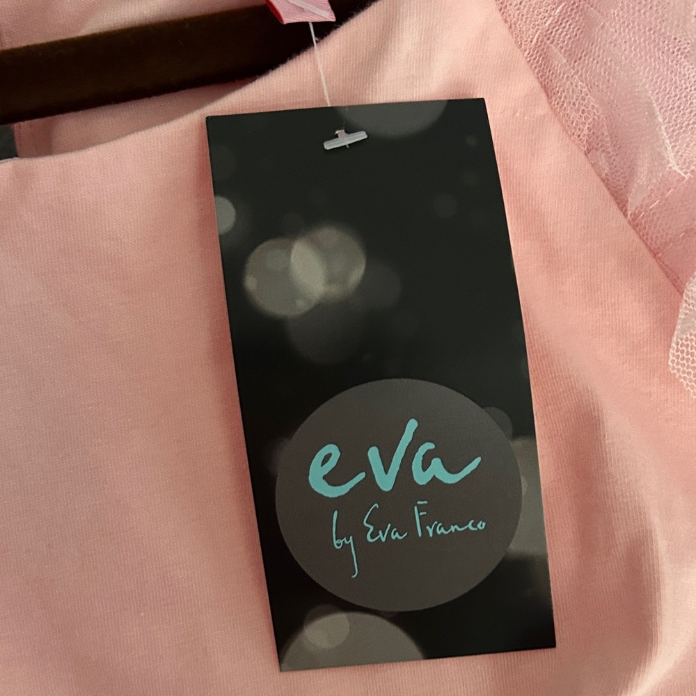 Anthropologie Eva Franco Pink Ruffled tulle Sleeve Bow‎ Peplum Top size 6 - Picture 5 of 6